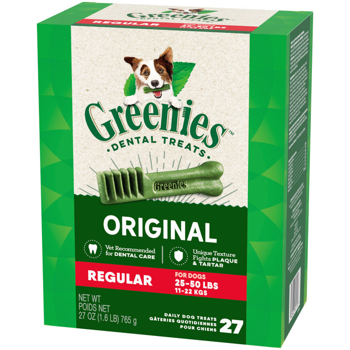 Greenies Dog Dental Treats Original, 1ea/27 oz, 27 ct, Regular