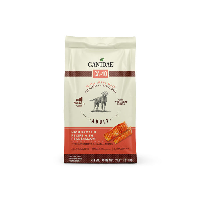 CANIDAE CA-40 High Protein Dry Dog Food Real Salmon, 1ea/7 lb