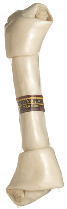 Savory Prime Supreme Knotted Rawhide Bones Bulk, Natural, 1ea/11-12 in