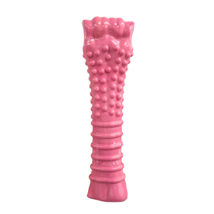 Nylabone Breast Cancer Awareness Pink Power Chew Textured Dog Toy 1ea/XL - 50+ lb