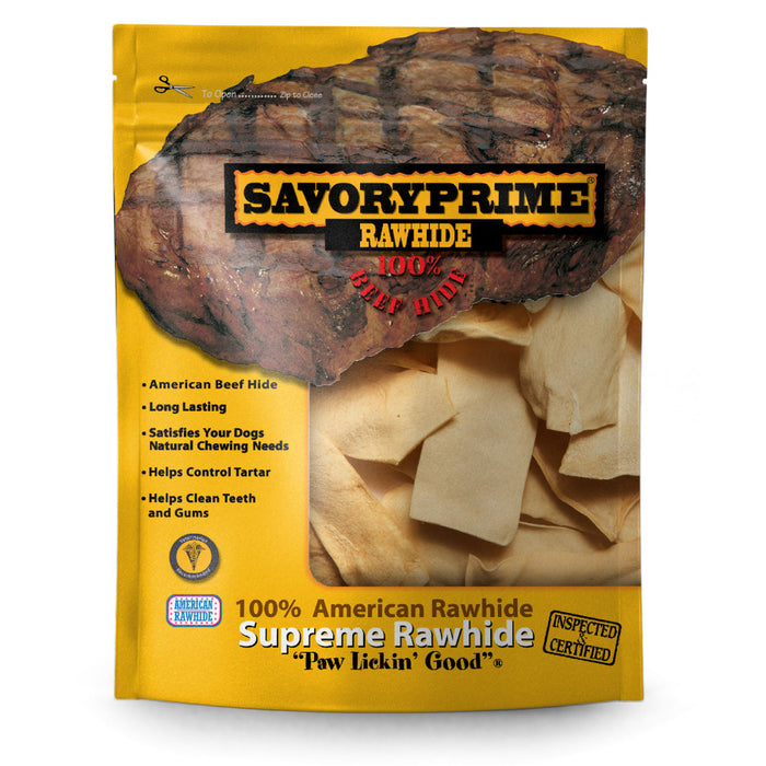 Savory Prime Supreme Rawhide Chips Chicken, 1ea/1 lb