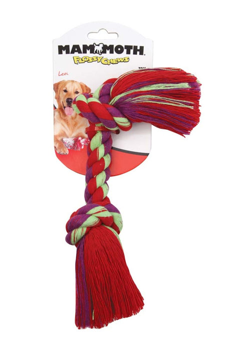 Mammoth Pet Products Cotton Blend Color Rope Bone Dog Toy Assorted, 1ea/6 in, Mini
