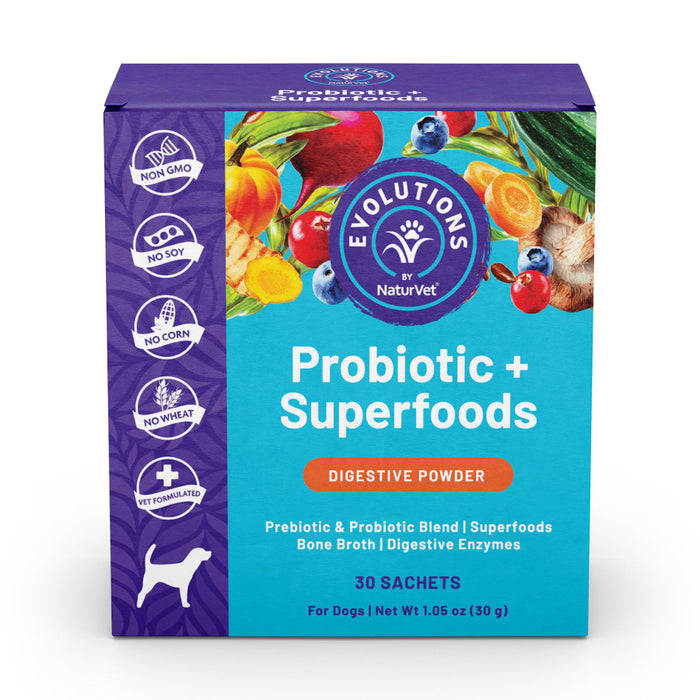 Evolutions by NaturVet Probiotic & Superfoods Digestive Powder 1ea/30 ct