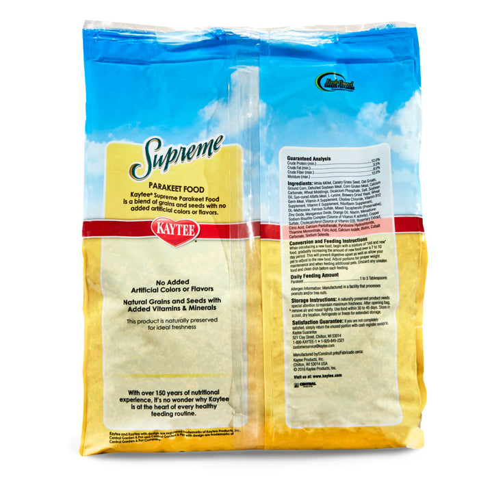 Kaytee Supreme Parakeet Food 1ea/5 lb