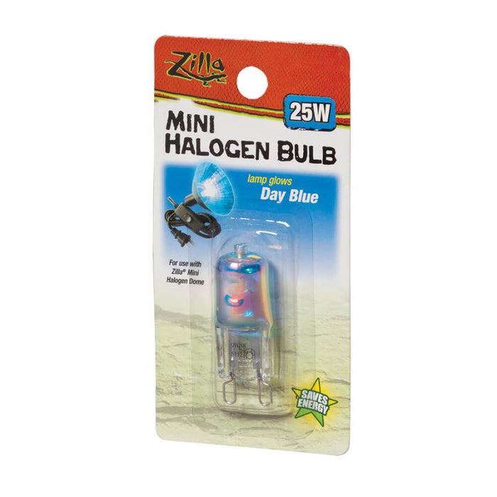 Zilla Light & Heat Mini Halogen Bulbs Day Blue, 1ea/25 W