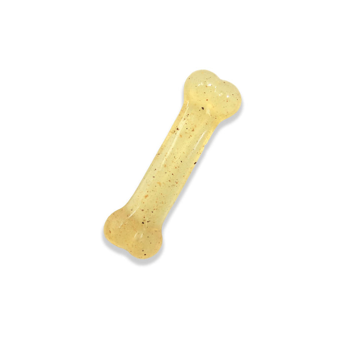 Nylabone Flex Moderate Chew Dog Toy Smooth Bone, Chicken, 1ea/XS Up To 15 lb