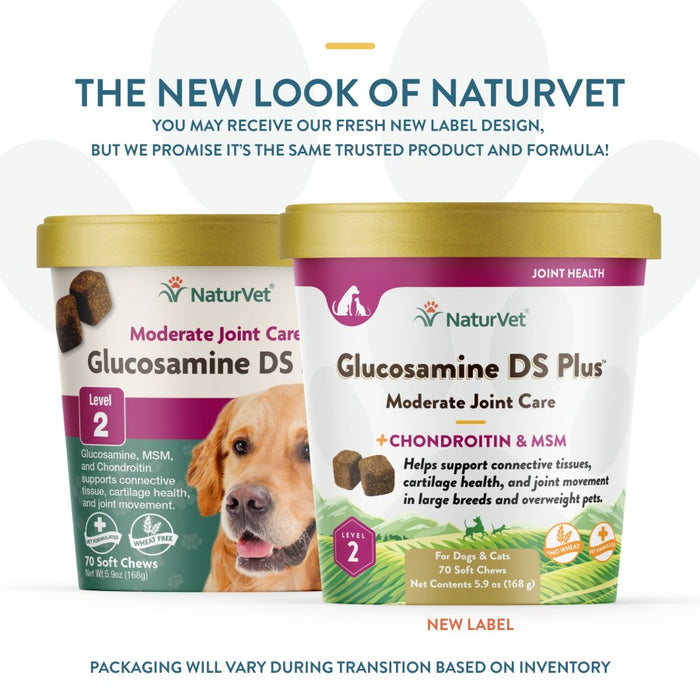 NaturVet Glucosamine-DS Plus Level 2 Soft Chew 1ea/70 ct