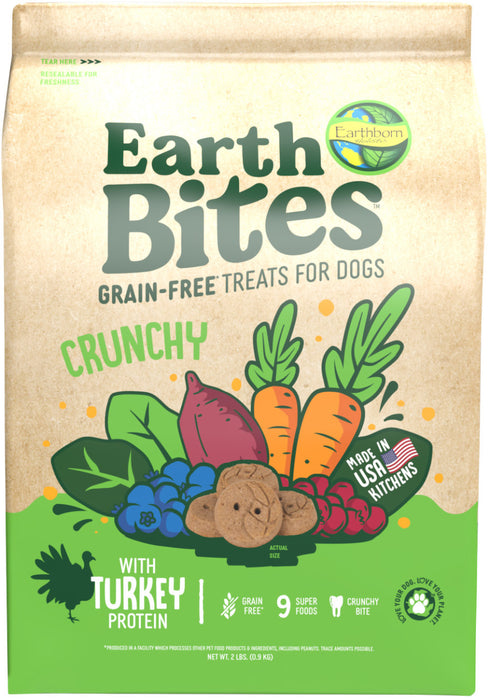 Earthborn Holistic EarthBites Crunchy Dog Treats Turkey & Pumpkin, 1ea/2 lb