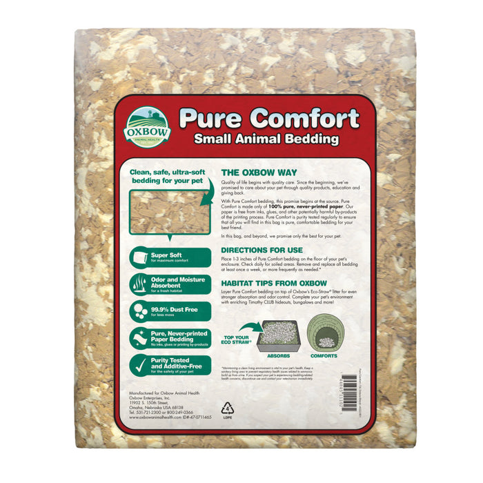 Oxbow Animal Health Pure Comfort Small Animal Bedding Blend, 1ea/72 l