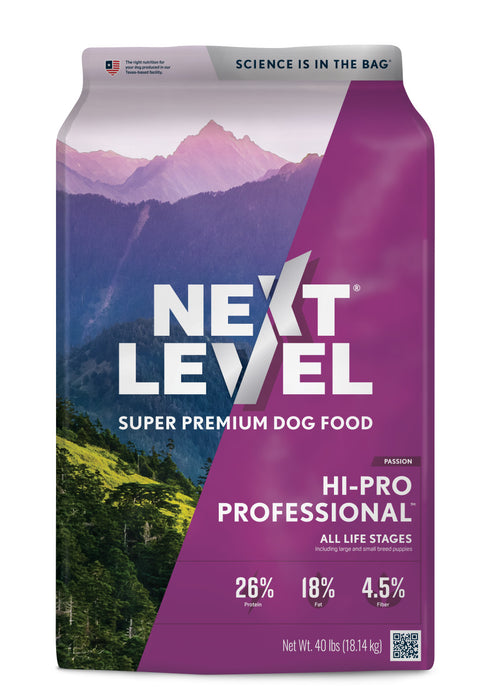 Next Level Hi-Pro Professional All Life Stages Dry Dog Food 1ea/40 lb