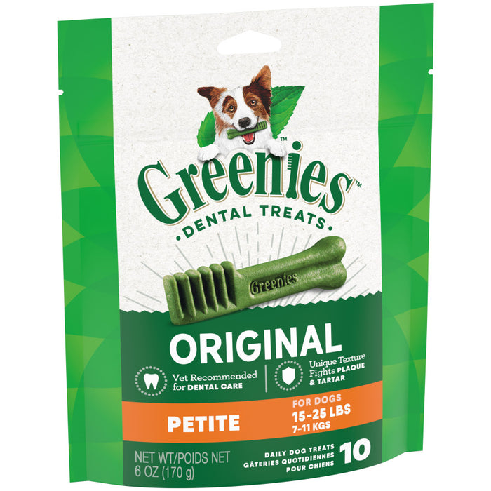 Greenies Dog Dental Treats Original, 1ea/6 oz, 10 ct, Petite