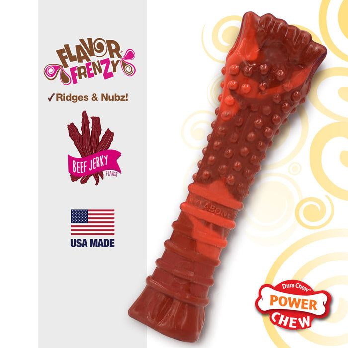 Nylabone Flavor Frenzy Power Chew Dog Toy Beef Jerky, 1ea/XL - 50+ lb