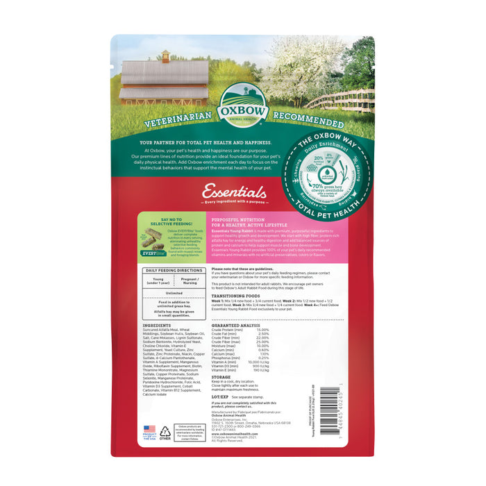 Oxbow Animal Health Essentials Young Rabbit Food 1ea/5 lb