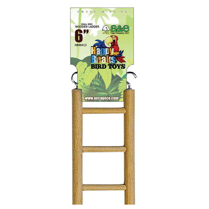 A & E Cages Happy Beaks Small Ladder Bird Toy 1ea/6 in