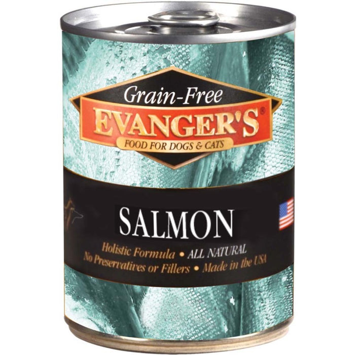 Evanger's Grain-Free Wet Dog & Cat Food Wild Salmon, 12ea/12 oz, 12 pk