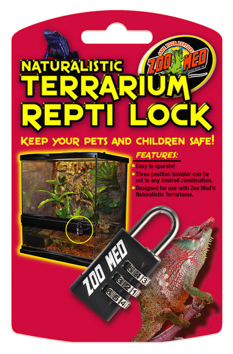 Zoo Med Naturalistic Terrarium Repti Lock Black, 1ea