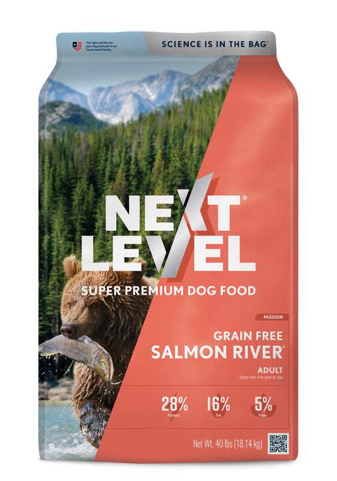 Next Level Salmon River Grain-Free Adult Dry Dog Food 1ea/40 lb