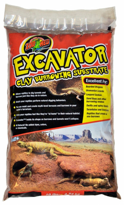 Zoo Med Excavator Clay Burrowing Substrate Brown, 1ea/10 lb