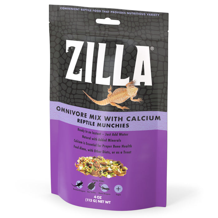 Zilla Reptile Munchies Omnivore with Calcium 1ea/4 oz