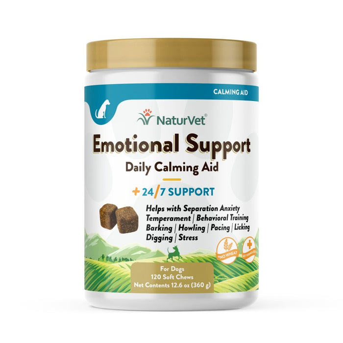 NaturVet Emotional Support Long Term Daily Calming Aid 1ea/120 ct