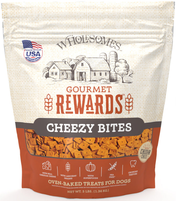 Wholesomes Gourmet Rewards Biscuit Dog Treats Cheezy Bite Cheezy Bite, 1ea/3 lb