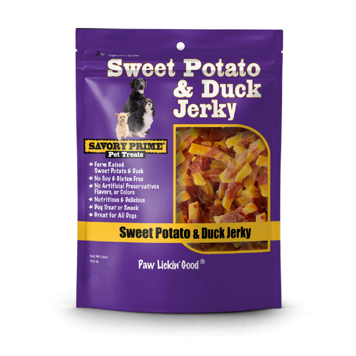 Savory Prime Natural Jerky Treats Sweet Potato & Duck, 1ea/16 oz