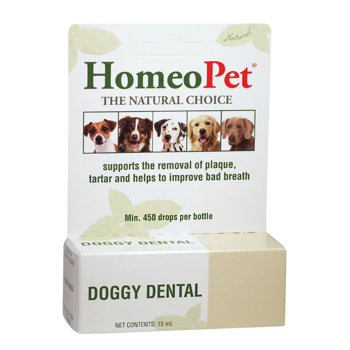 HomeoPet Doggy Dental for Plaque and Tartar Removal 1ea/15 ml