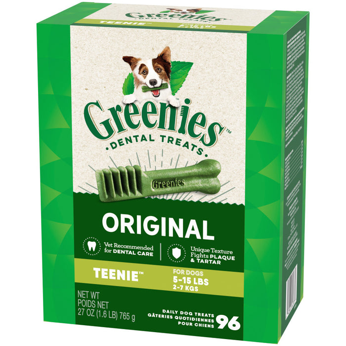 Greenies Dog Dental Treats Original, 1ea/27 oz, 96 ct, Teenie