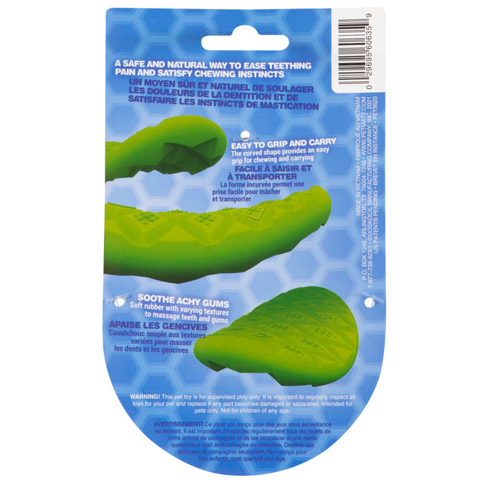 JW Pet Prickl-ee Pear Puppy Teether Chew Toy 1ea/Puppy