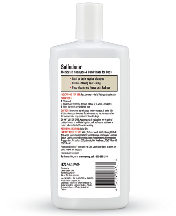 Sulfodene Medicated Shampoo & Conditioner for Dogs 1ea/12 oz