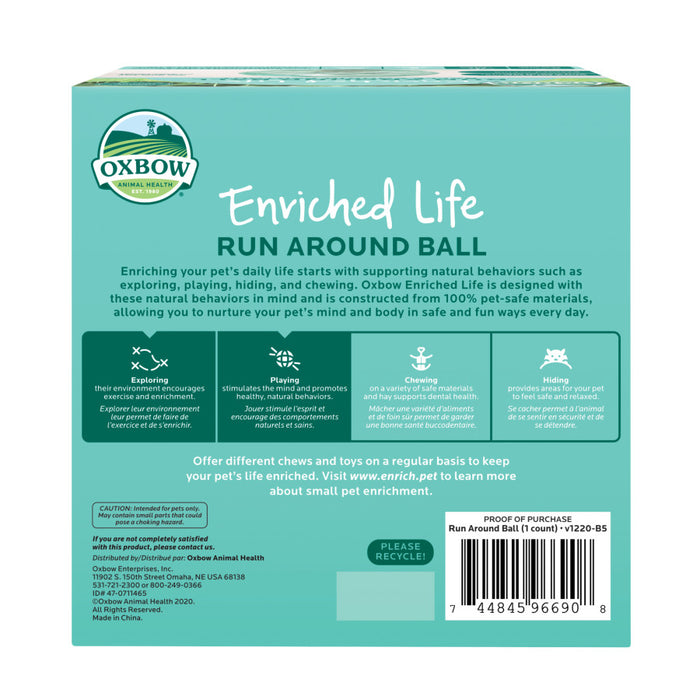 Oxbow Animal Health Enriched Life Small Animal Run Around Ball 1ea/One Size