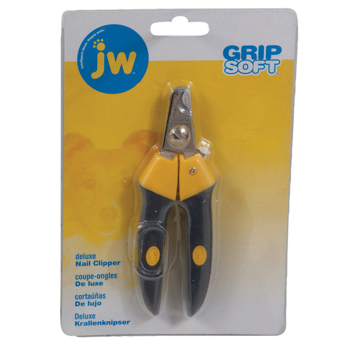 JW Pet Deluxe Dog Nail Clipper Grey/Yellow, 1ea/MD