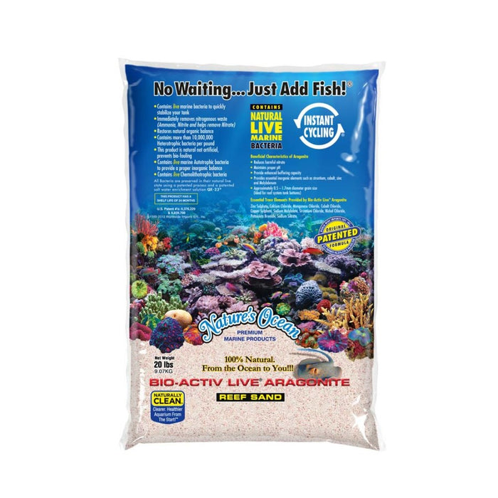 Nature's Ocean Bio-Activ Live Aragonite Samoa Live Sand 1ea/20 lb