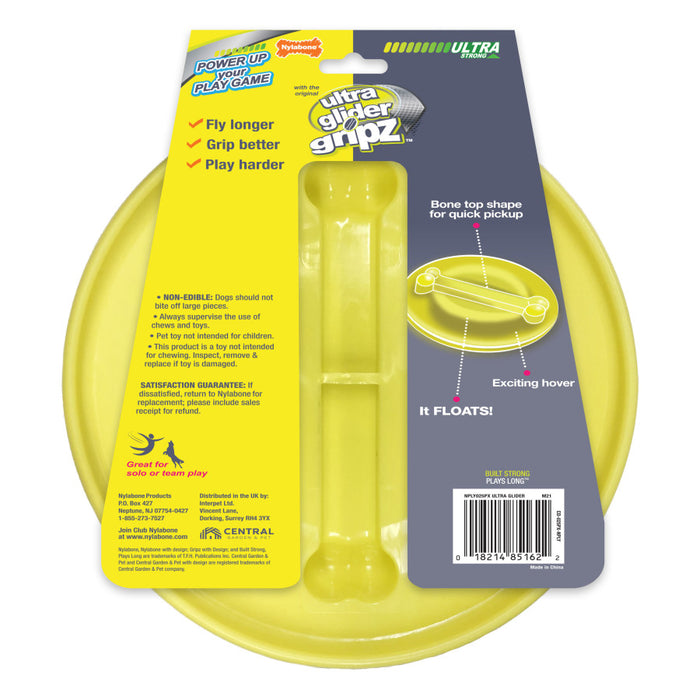 Nylabone Power Play Ultra Glider Gripz Dog Flying Disc 1ea/Large