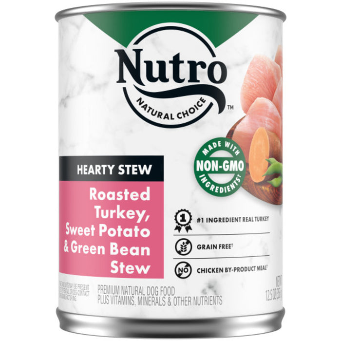 Nutro Products Large Breed Adult Wet Dog Food Chunky Chicken & Turkey Stew, 12ea/12.5 oz, 12 pk