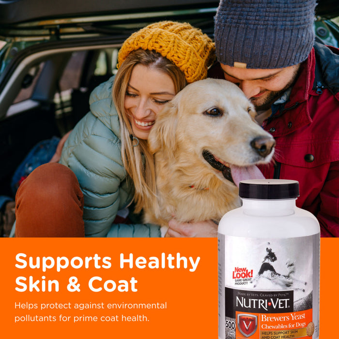 Nutri-Vet Brewers Yeast with Garlic Chewables for Dogs 1ea/500 ct