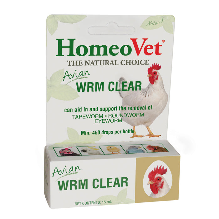 HomeoPet Avian WRM Clear Dewormer 1ea/0.5 fl oz