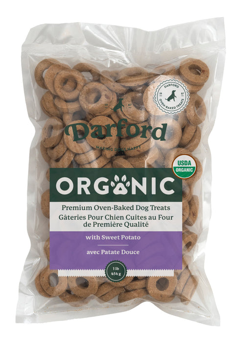 Darford Organic Oven-Baked Dog Treats Sweet Potato, 6ea/1 lb