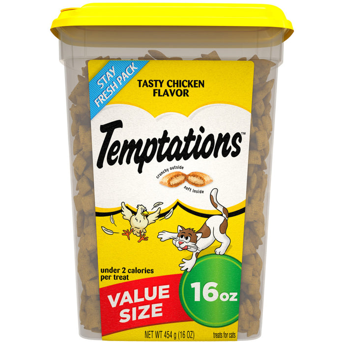 Temptations Classics Crunchy & Soft Adult Cat Treats Tasty Chicken, 1ea/16 oz