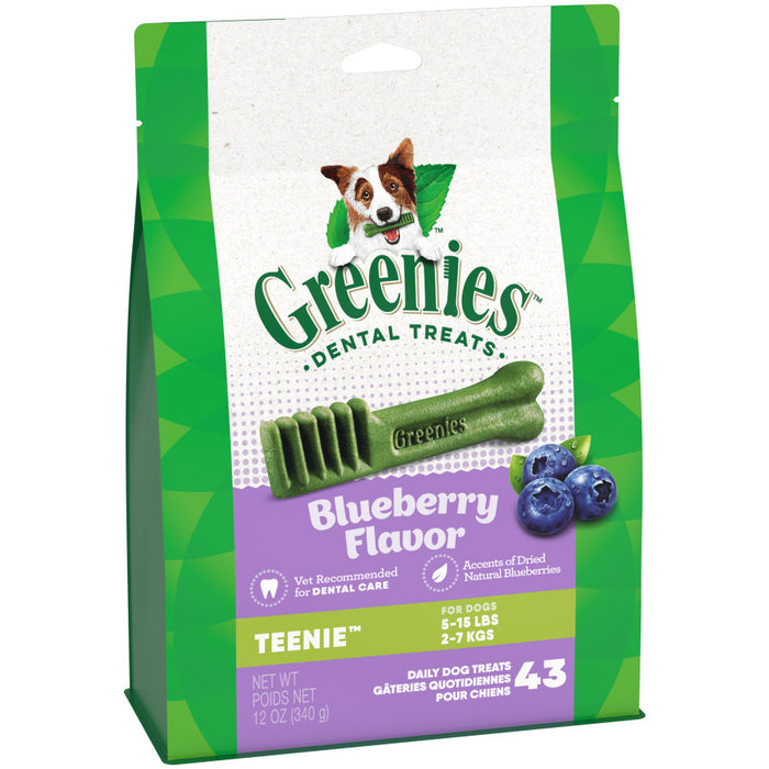 Greenies Dog Dental Treats Blueberry, 1ea/12 oz, 43 ct, Teenie