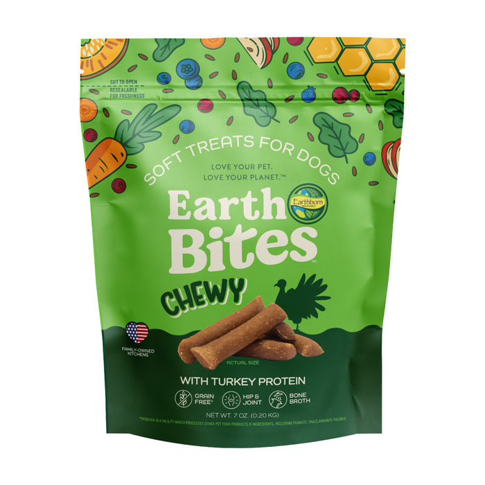 Earthborn Holistic EarthBites Chewy Soft Dog Treats Turkey, 1ea/7 oz