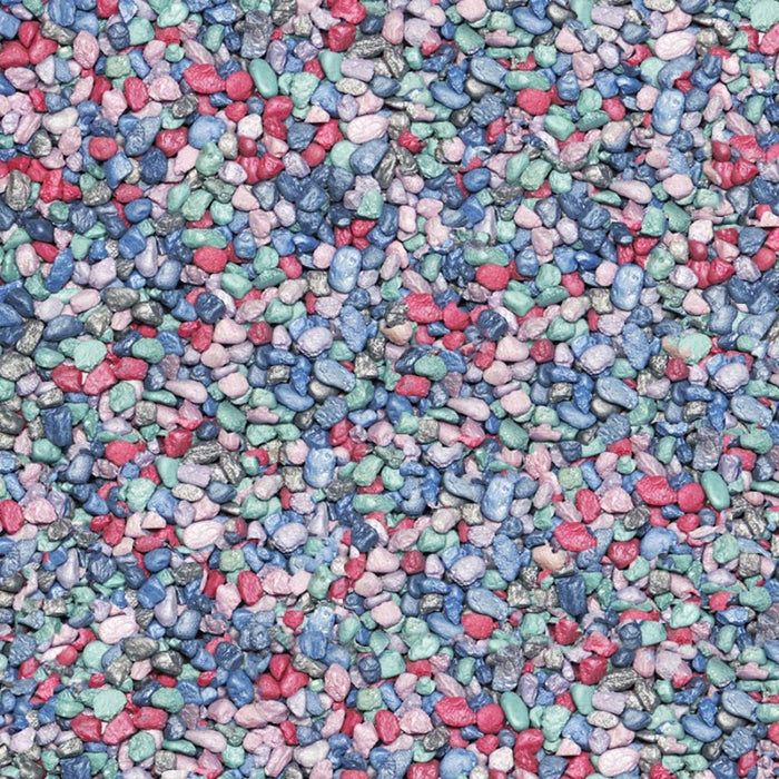 Pure Water Pebbles Premium Fresh Water Frosted Aquarium Gravel Rainbow, 1ea/5 lb