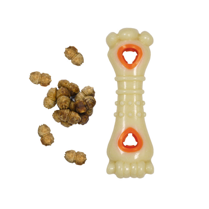 Nylabone Power Chew Knuckle Bone & Pop-In Treat Dog Toy Combo Pop-In, 1ea/Large - Up To 50 lb