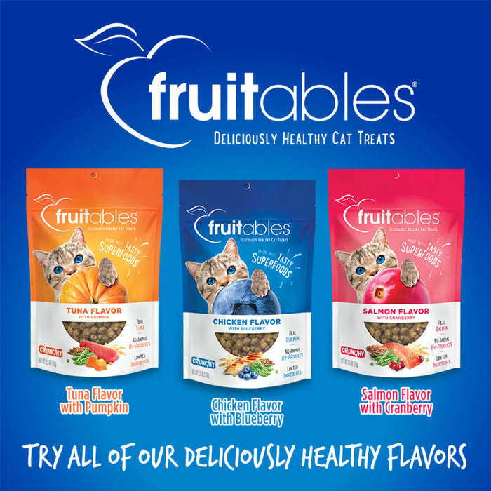 Fruitables Limited Ingredient Crunchy Cat Treats Chicken w/Blueberry, 1ea/30 oz