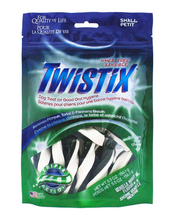 Twistix Wheat Free Dental Dog Treats Vanilla Mint, 1ea/5.5 oz, LG