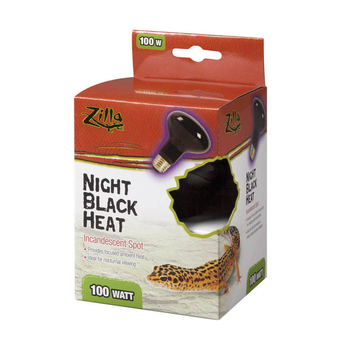 Zilla Incandescent Spot Bulbs Night Black, 1ea/100 W