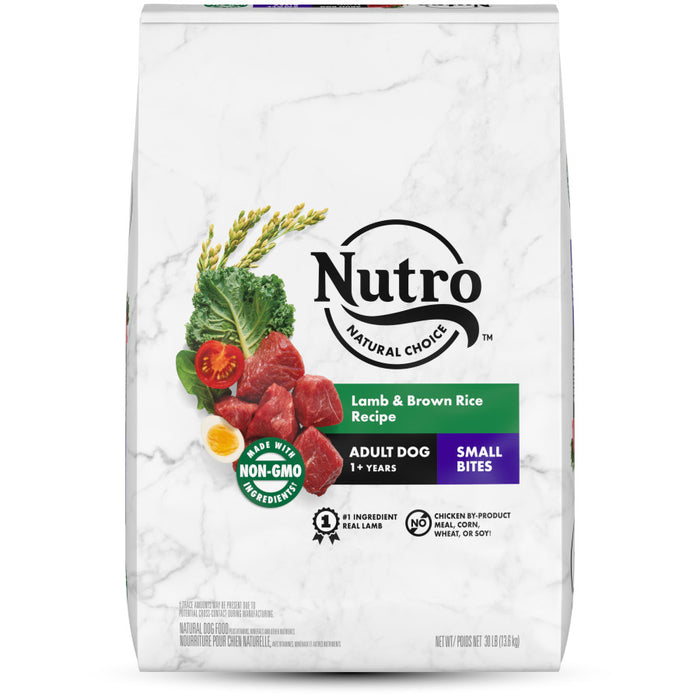 Nutro Products Natural Choice Small Bites Adult Dry Dog Food Lamb & Brown Rice, 1ea/30 lb