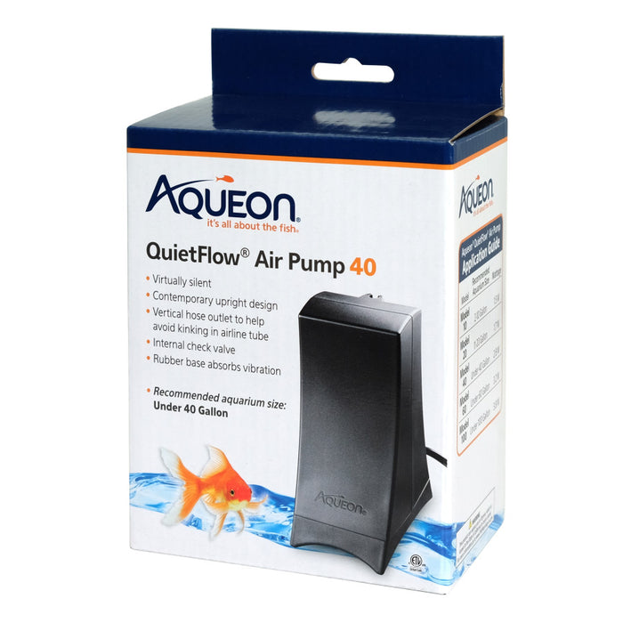 Aqueon QuietFlow Air Pump Black, 1ea/40