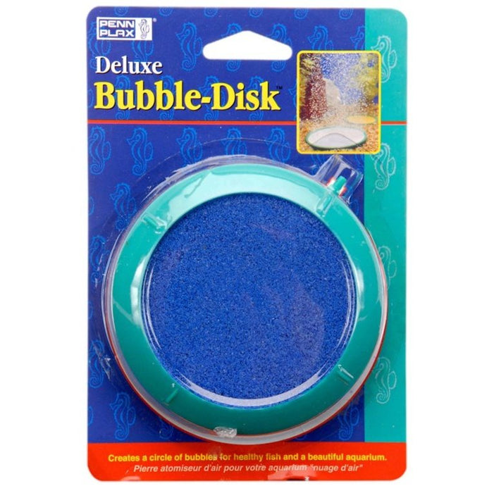 Penn-Plax Deluxe Bubble-Disk Air Stone Green/Blue, 1ea/4 in, MD