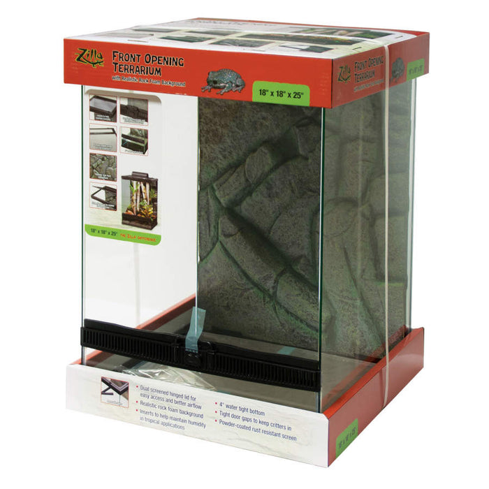 Zilla Front Opening Terrariums 1ea/18 X 18 X 25 in